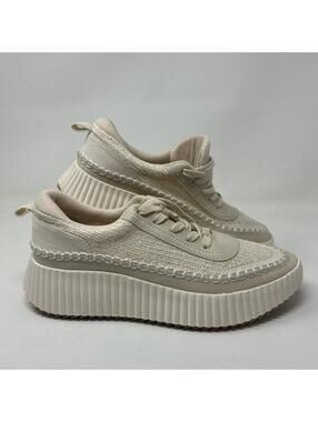 DV Dolce Vita DENAE Ivory Cream Womens Platform Sneaker Shoes Sz 9